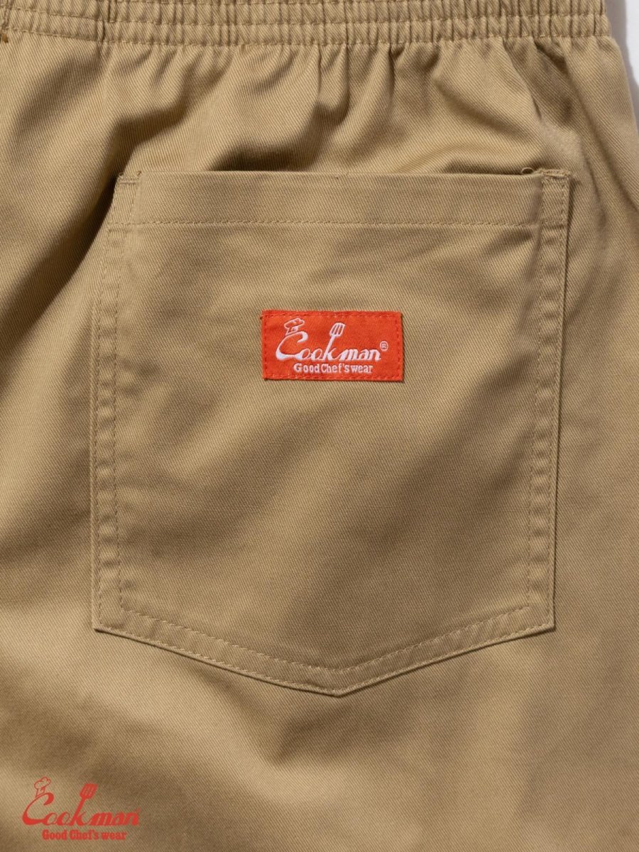 画像9: COOKMAN  シェフパンツ Chef Pants Semiwide Wienerschnitzel Side Line Beige (9)