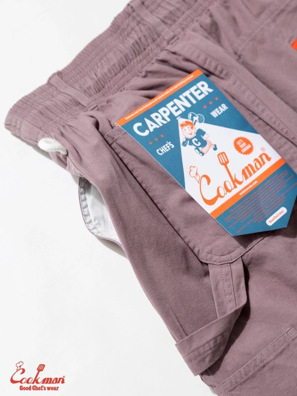 COOKMAN カーペンターパンツ Carpenter's Pants Canvas Grayish Pink