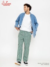 画像4: COOKMAN  シェフパンツ Chef Pants Semiwide PALAKA Check Green (4)