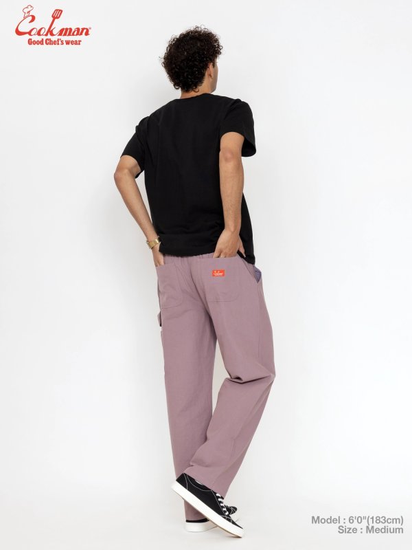 COOKMAN カーペンターパンツ Carpenter's Pants Canvas Grayish Pink