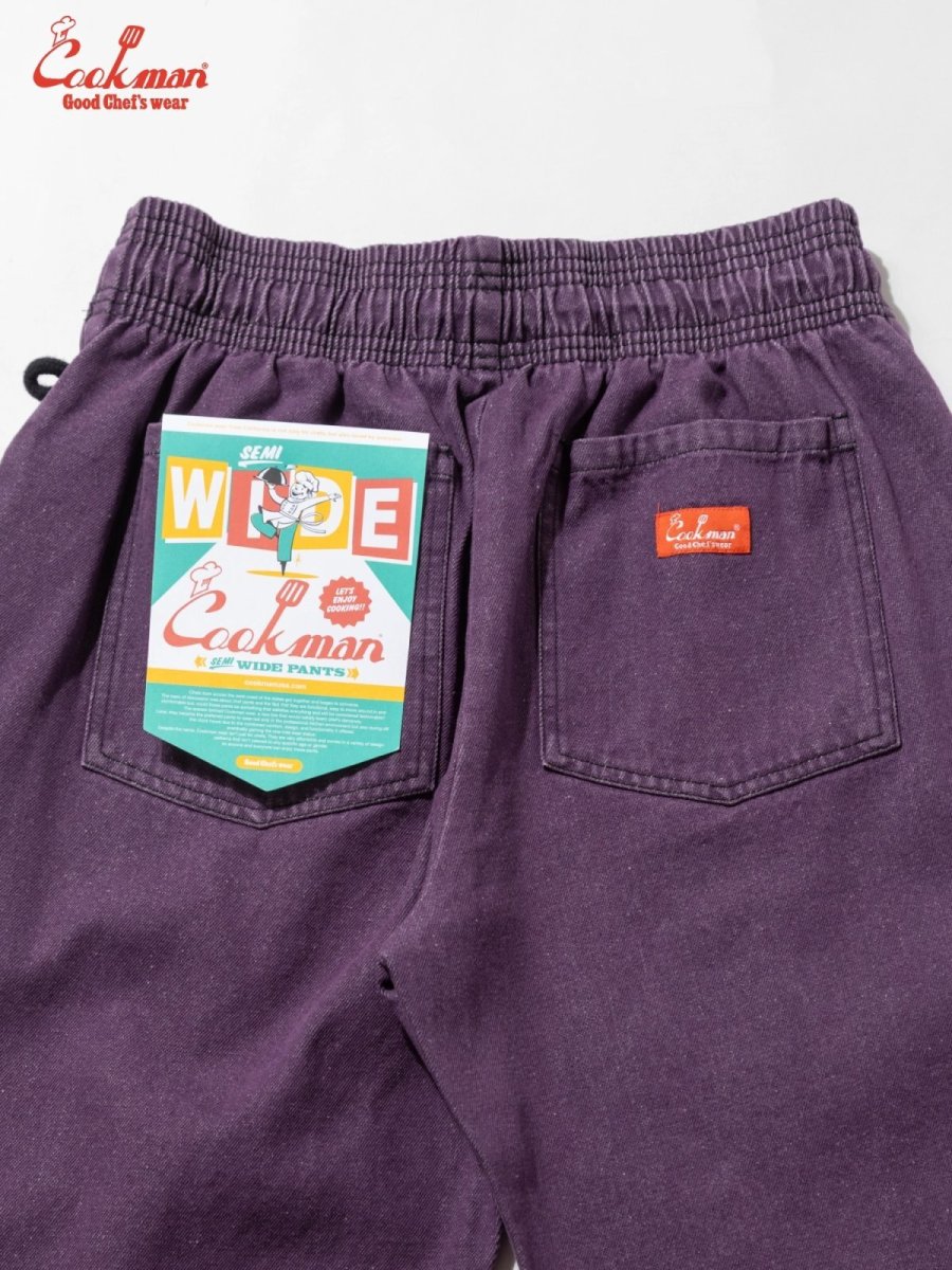 画像9: COOKMAN  セミワイド Chef Pants Semiwide Denim Purple (9)