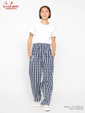 画像6: COOKMAN  シェフパンツ Chef Pants Semiwide PALAKA Check Navy (6)