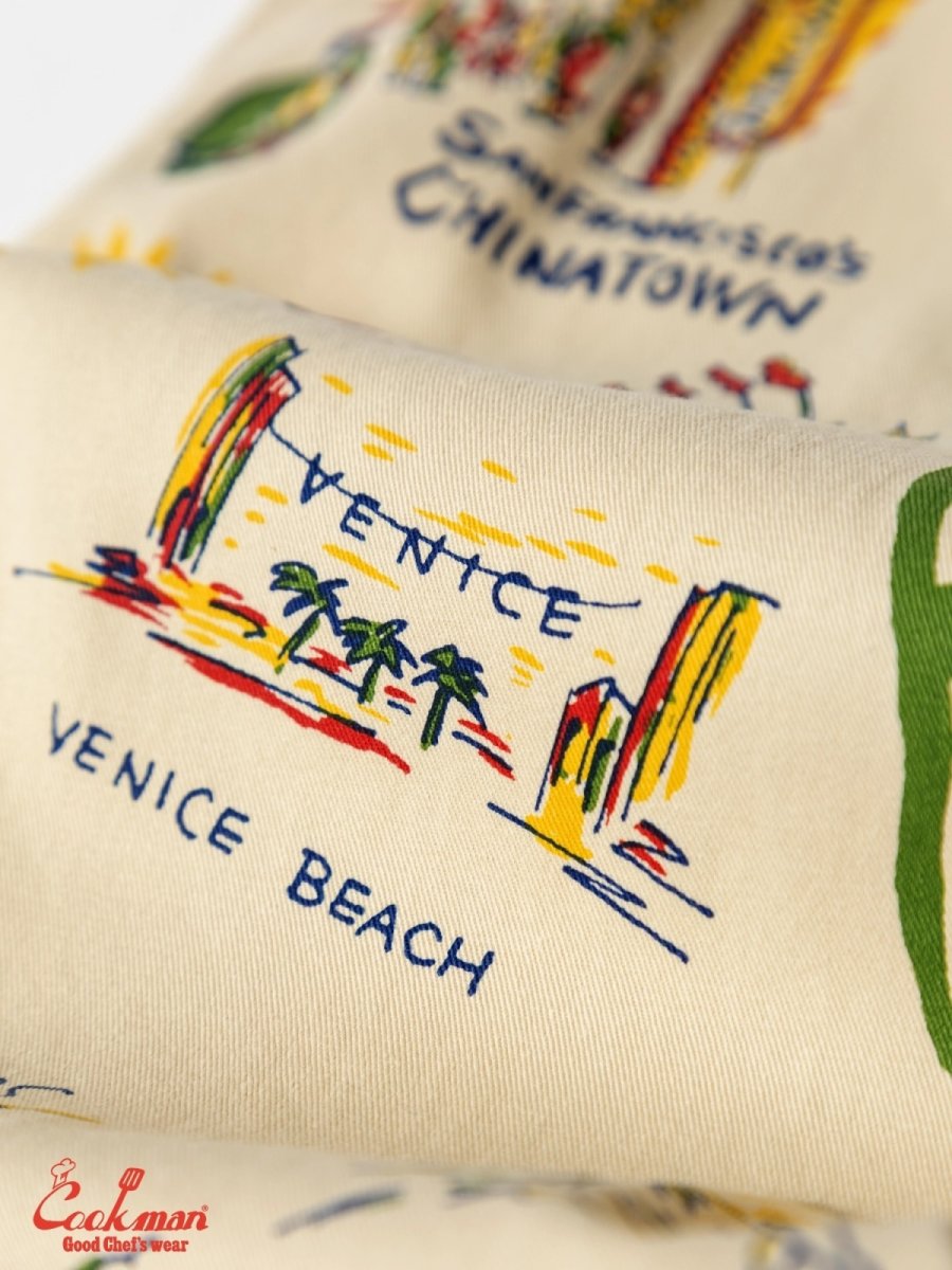 画像7: COOKMAN  シェフパンツ Chef Pants Souvenir Map California (7)