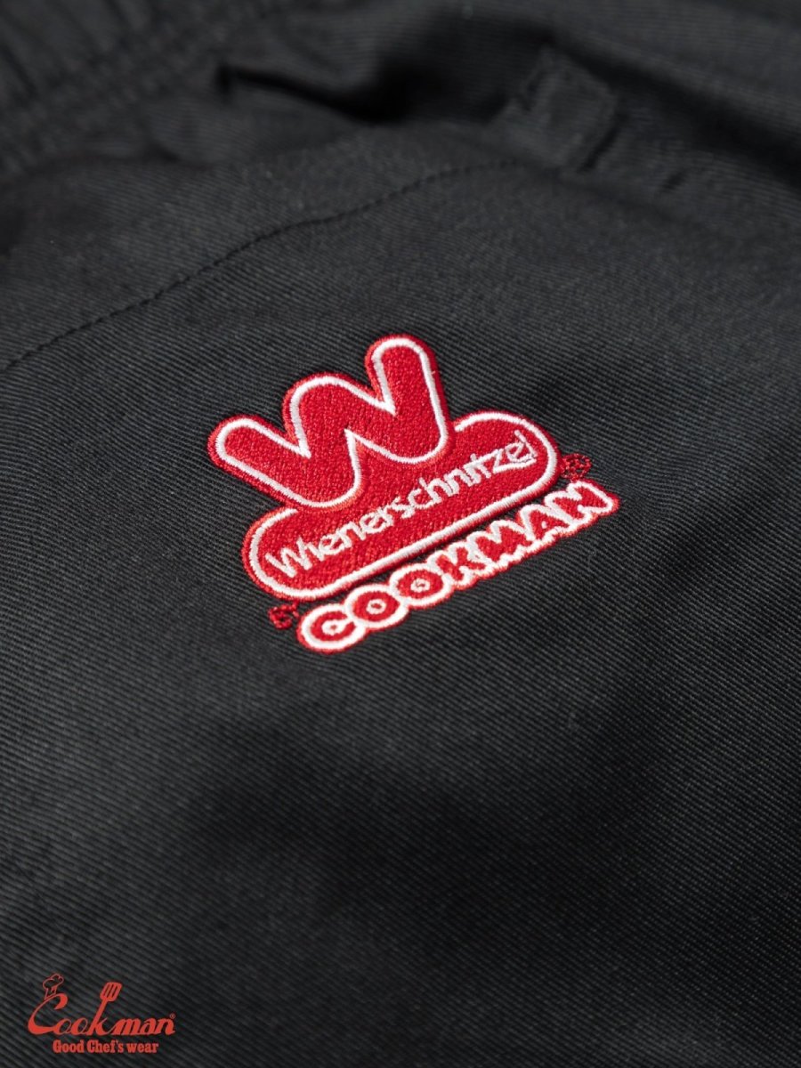 画像9: COOKMAN  シェフパンツ Chef Pants Semiwide Wienerschnitzel Side Line Black (9)