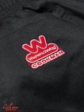 画像9: COOKMAN  シェフパンツ Chef Pants Semiwide Wienerschnitzel Side Line Black (9)