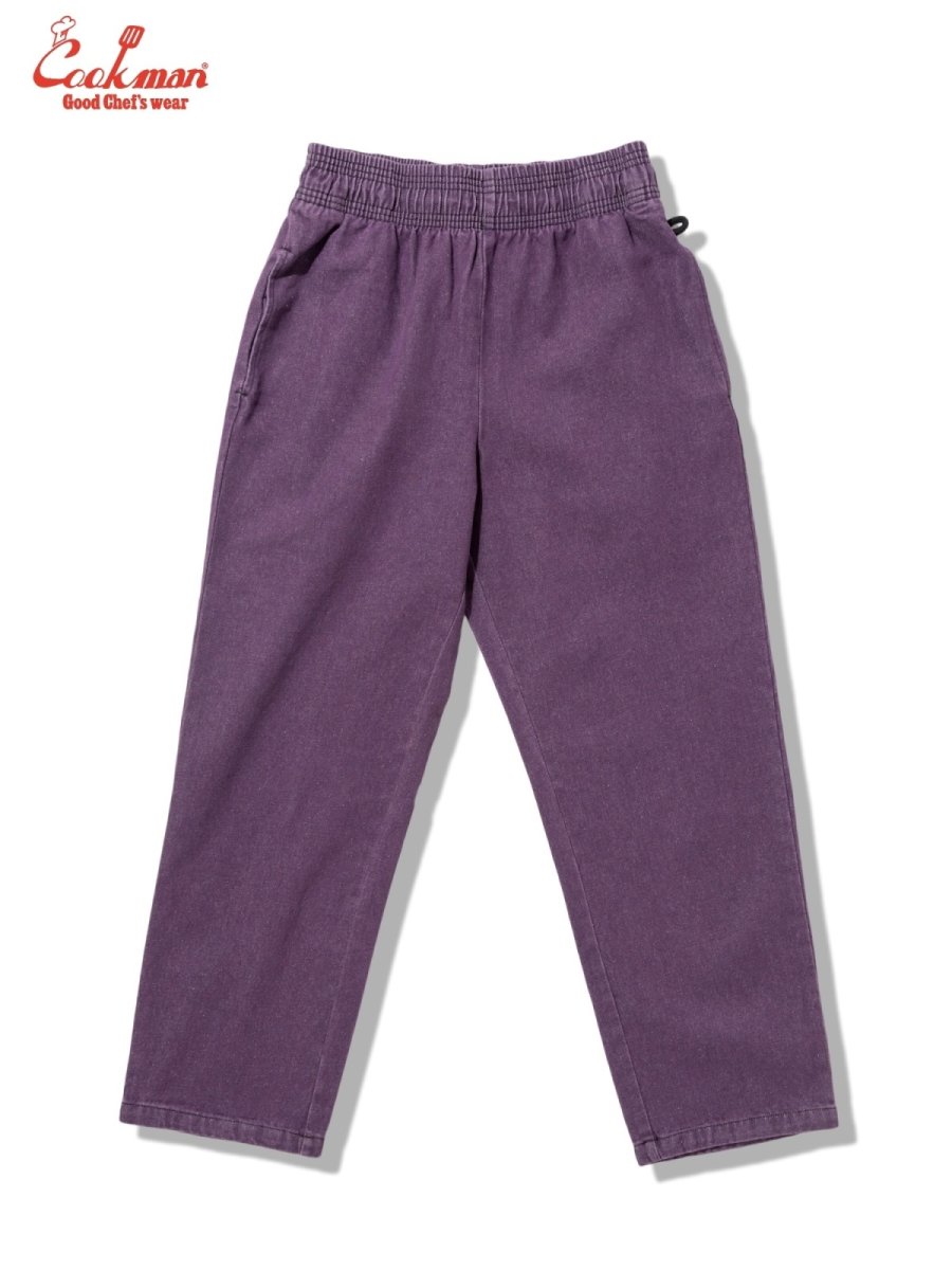 画像2: COOKMAN  セミワイド Chef Pants Semiwide Denim Purple (2)