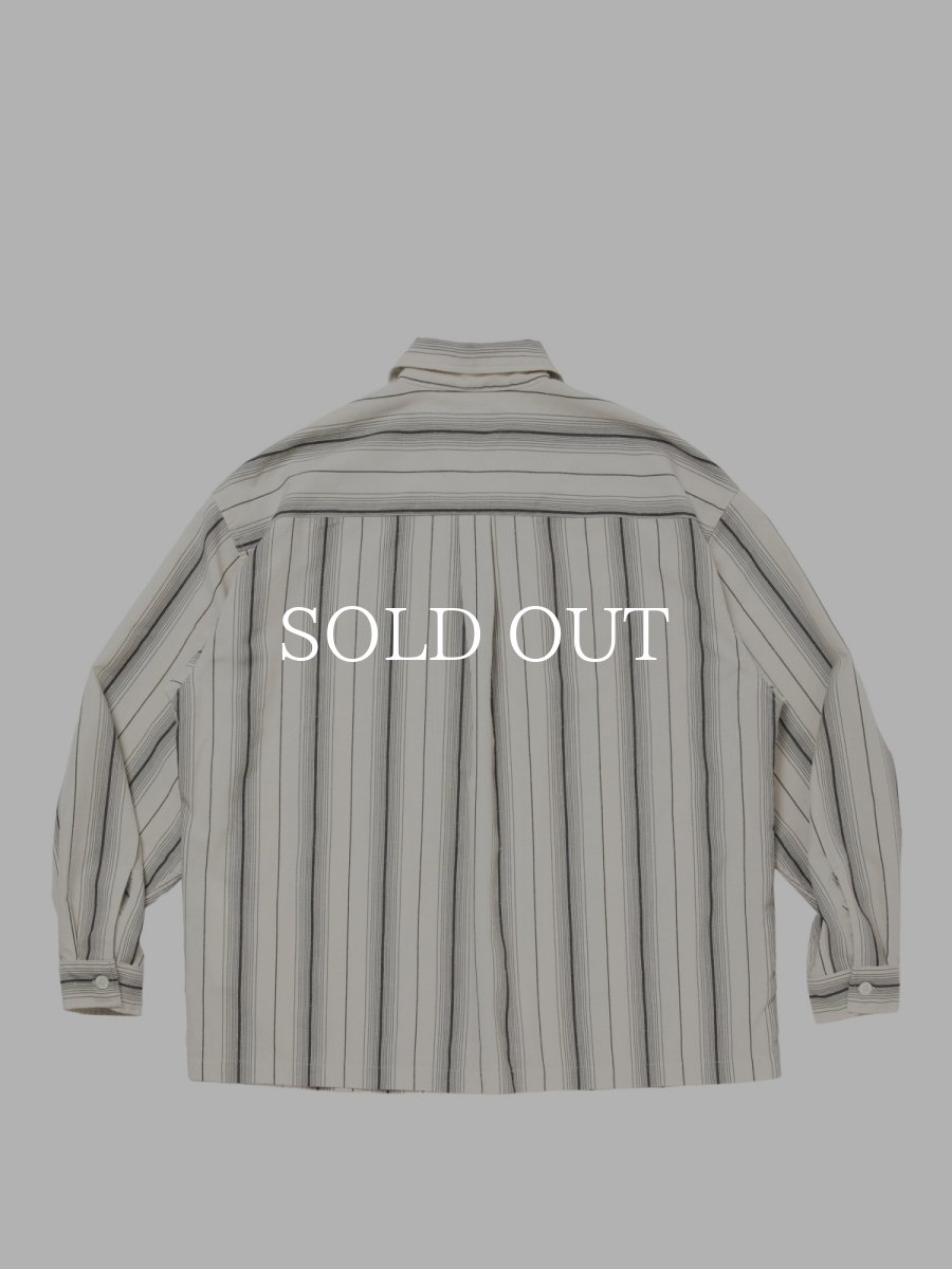 画像2: COOTIE PRODUCTIONS   Dobby Chain Stripe L/S Cavana Shirt (2)