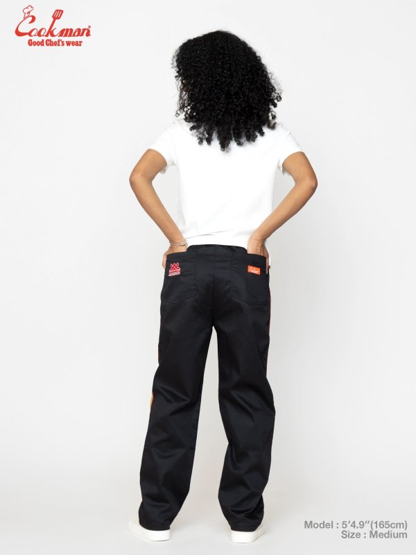 COOKMAN シェフパンツ Chef Pants Semiwide Wienerschnitzel Side Line