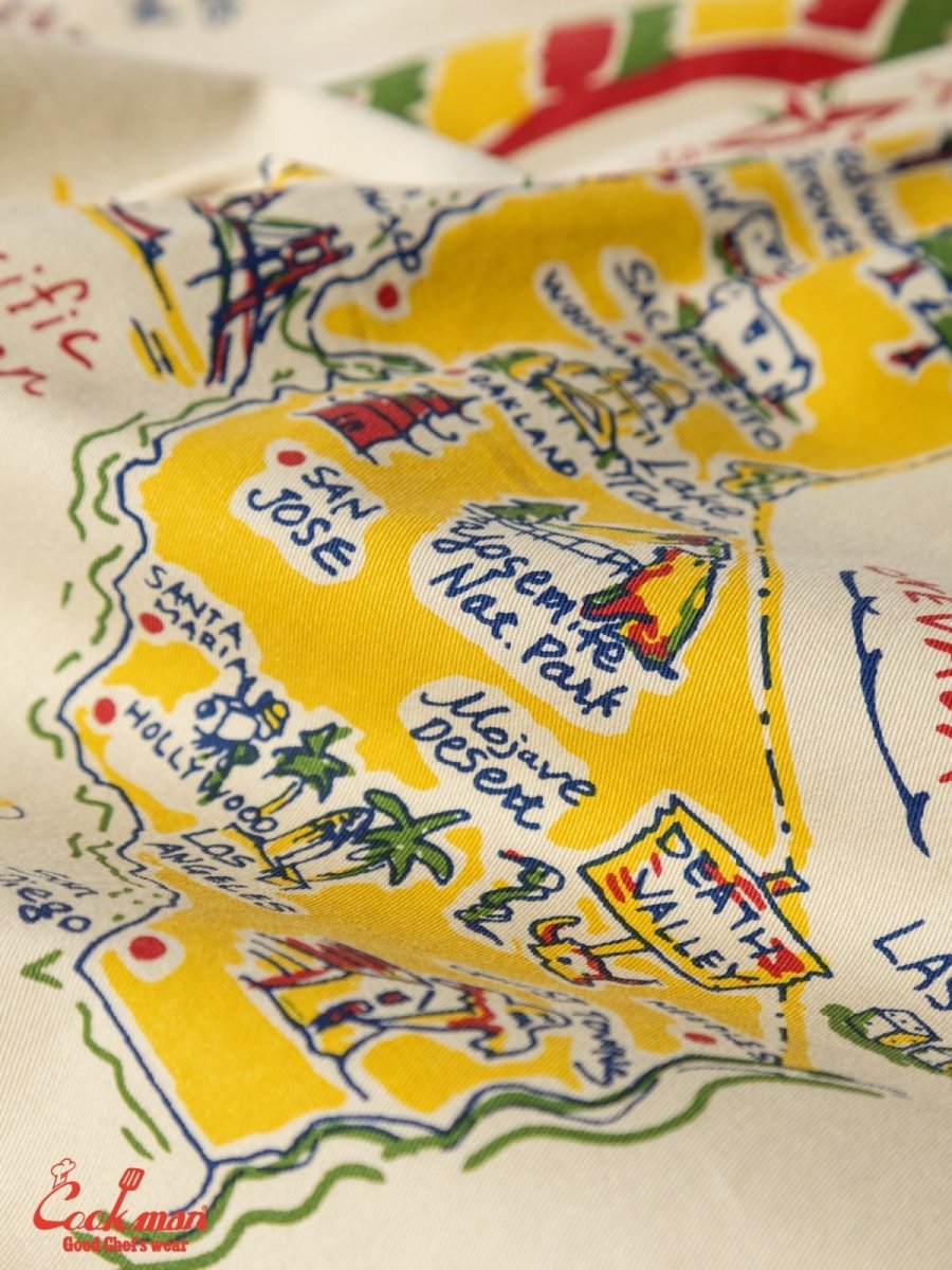 画像8: COOKMAN  シェフパンツ Chef Pants Souvenir Map California (8)