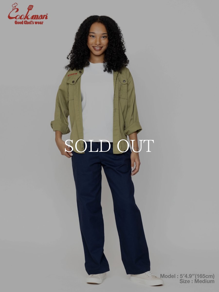 画像4: COOKMAN  ヘリテージワイドパンツ Heritage Wide Pants Heavy Twill Navy (4)