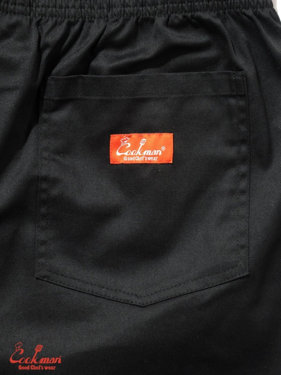 画像10: COOKMAN  シェフパンツ Chef Pants Semiwide Wienerschnitzel Side Line Black (10)