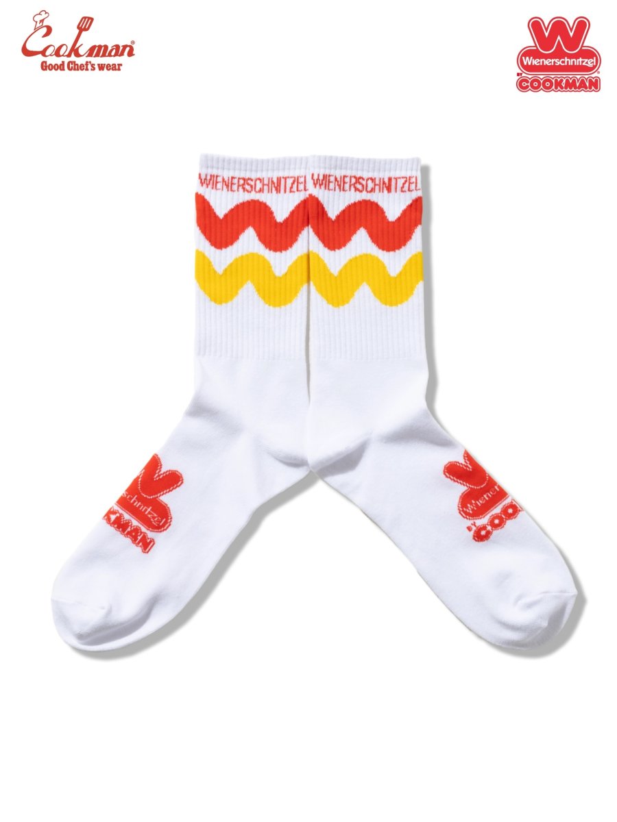 画像1: COOKMAN  ソックス Rib Crew Socks Wienerschnitzel Sauce (1)