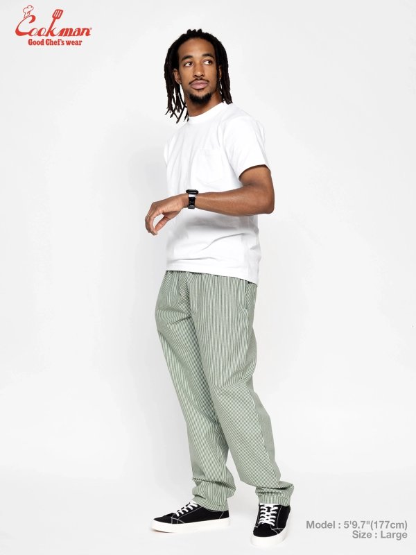 COOKMAN シェフパンツ Chef Pants Hickory Green 231-61814 公式通販