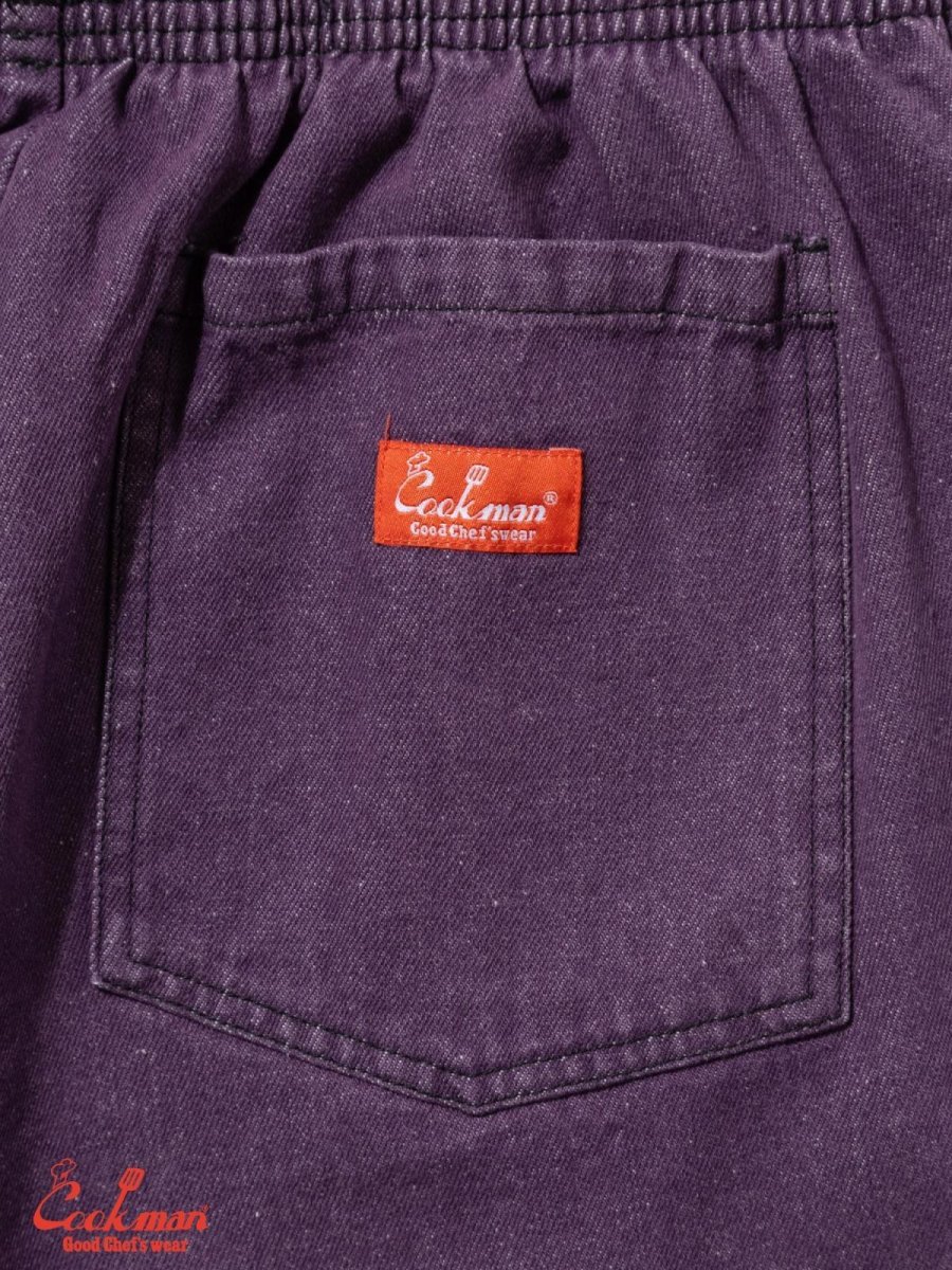 画像11: COOKMAN  セミワイド Chef Pants Semiwide Denim Purple (11)