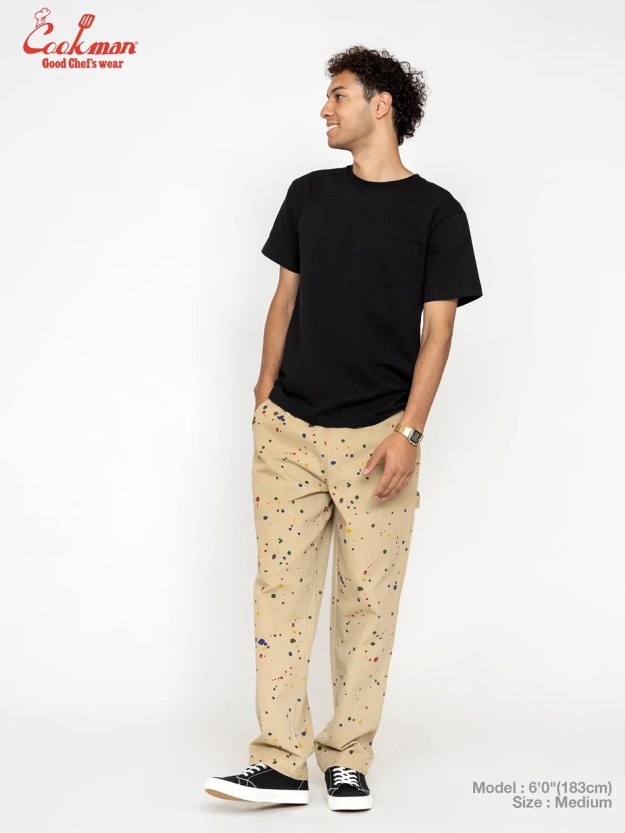 画像4: COOKMAN  カーペンターパンツ Carpenter's Pants 11oz Washed duck canvas Sauce Splash (4)