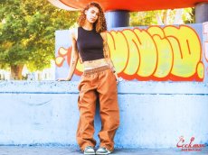 画像13: COOKMAN  シェフパンツ Chef Pants Semiwide Denim Brown (13)