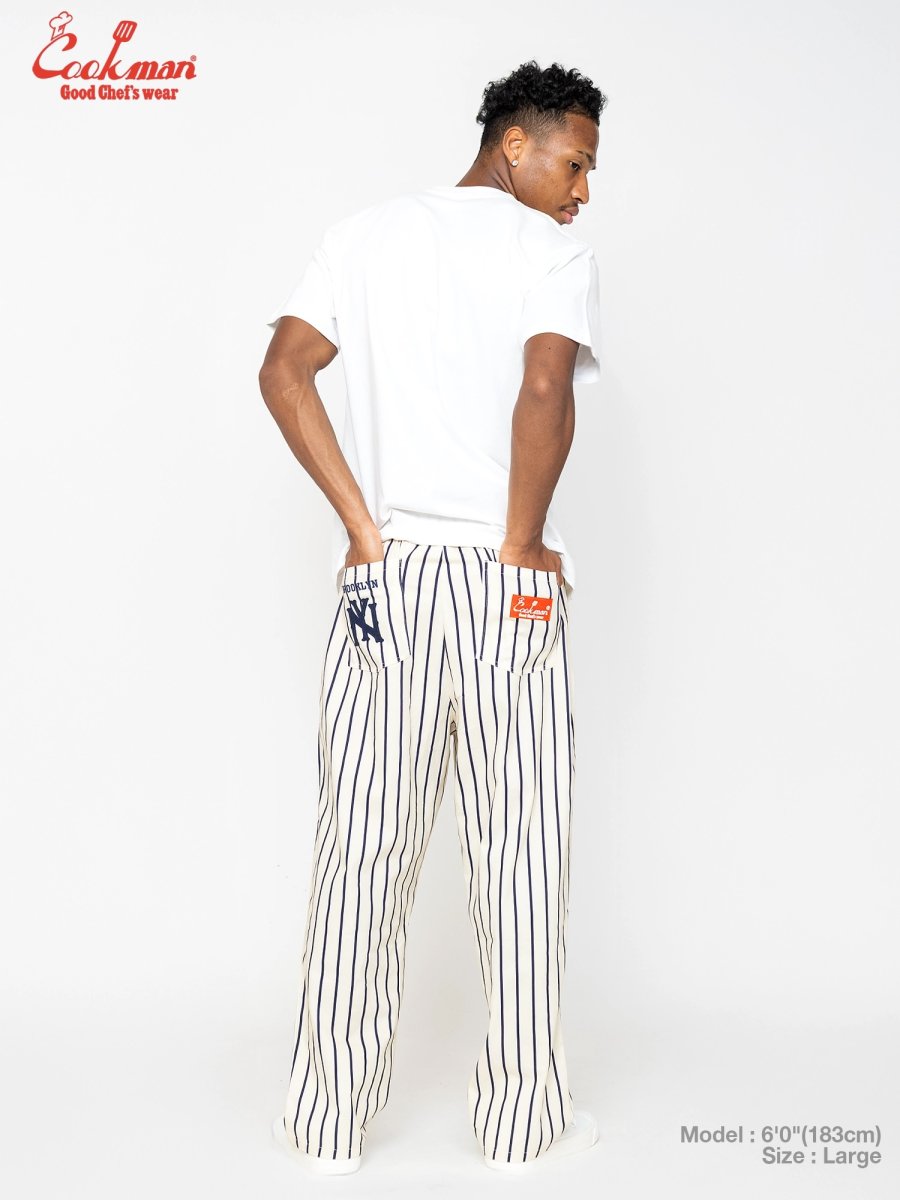 画像5: COOKMAN  シェフパンツ Chef Pants Semiwide NLBM BROOKLYN EAGLES (5)