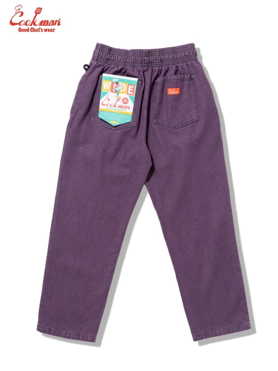 画像3: COOKMAN  セミワイド Chef Pants Semiwide Denim Purple (3)