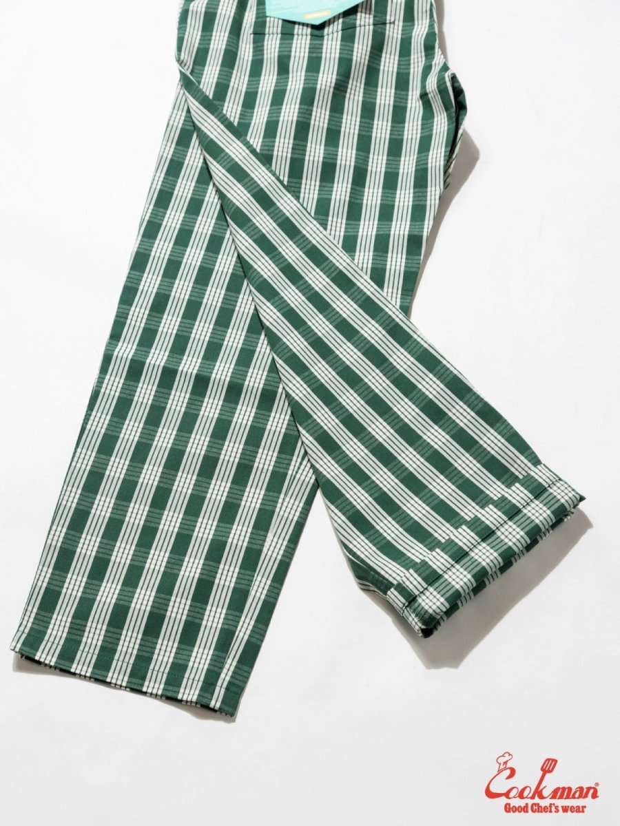画像12: COOKMAN  シェフパンツ Chef Pants Semiwide PALAKA Check Green (12)