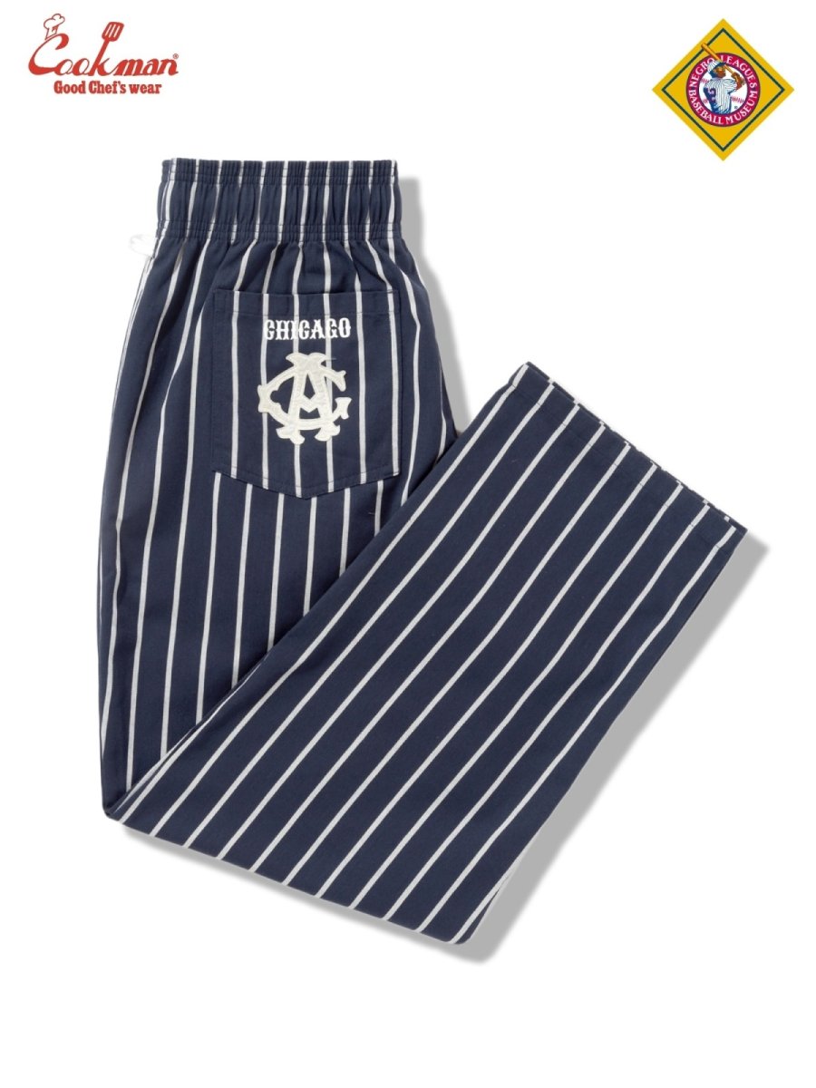画像1: COOKMAN  シェフパンツ Chef Pants Semiwide NLBM CHICAGO AMERICAN GIANTS (1)