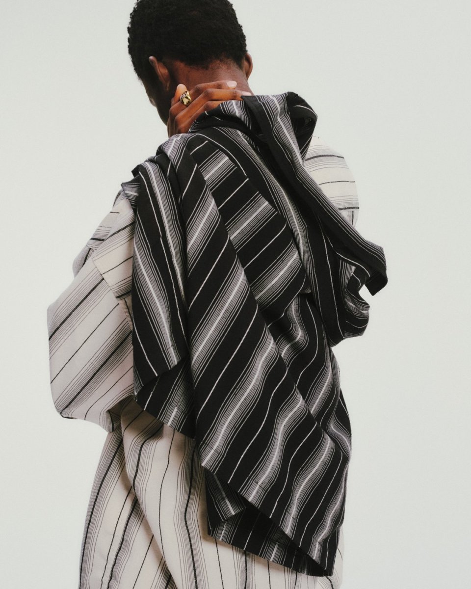 画像5: COOTIE   Dobby Chain Stripe L/S Cavana Shirt (5)