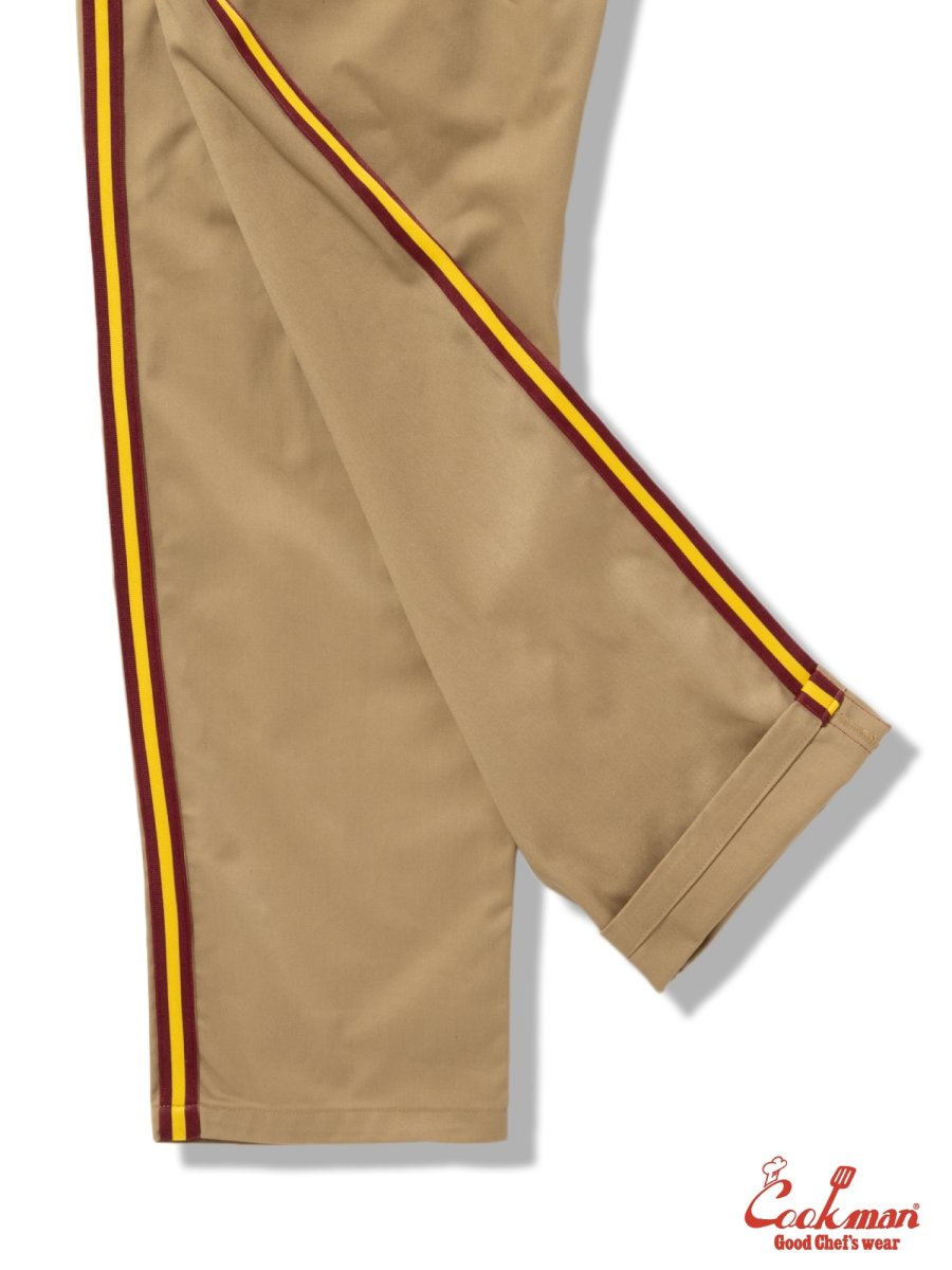 画像11: COOKMAN  シェフパンツ Chef Pants Semiwide Wienerschnitzel Side Line Beige (11)