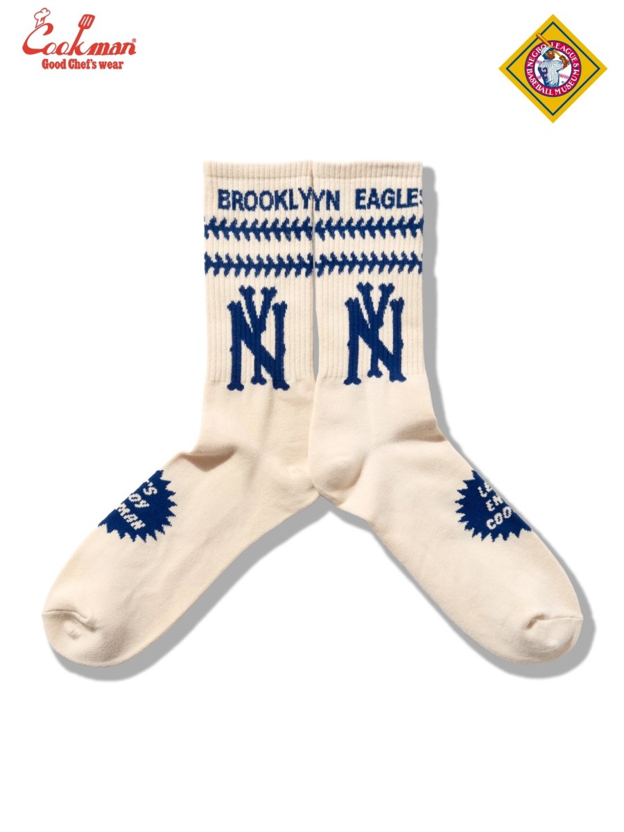 画像1: COOKMAN  ソックス Rib Crew Socks NLBM BROOKLYN EAGLES (1)