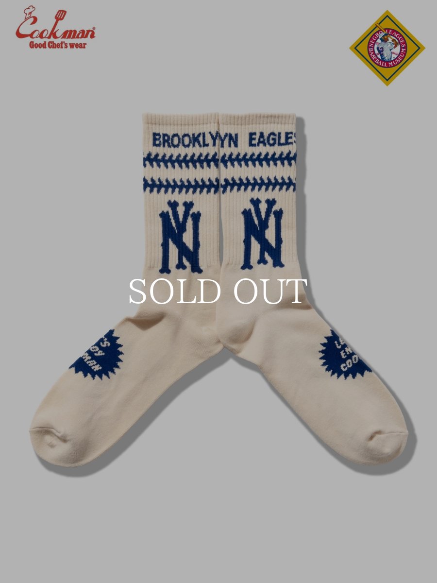 画像1: COOKMAN  ソックス Rib Crew Socks NLBM BROOKLYN EAGLES (1)