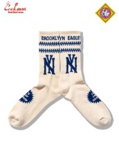 画像1: COOKMAN  ソックス Rib Crew Socks NLBM BROOKLYN EAGLES (1)