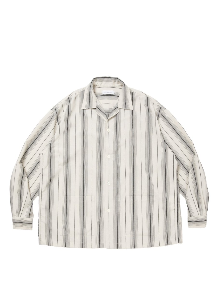 画像3: COOTIE   Dobby Chain Stripe L/S Cavana Shirt (3)