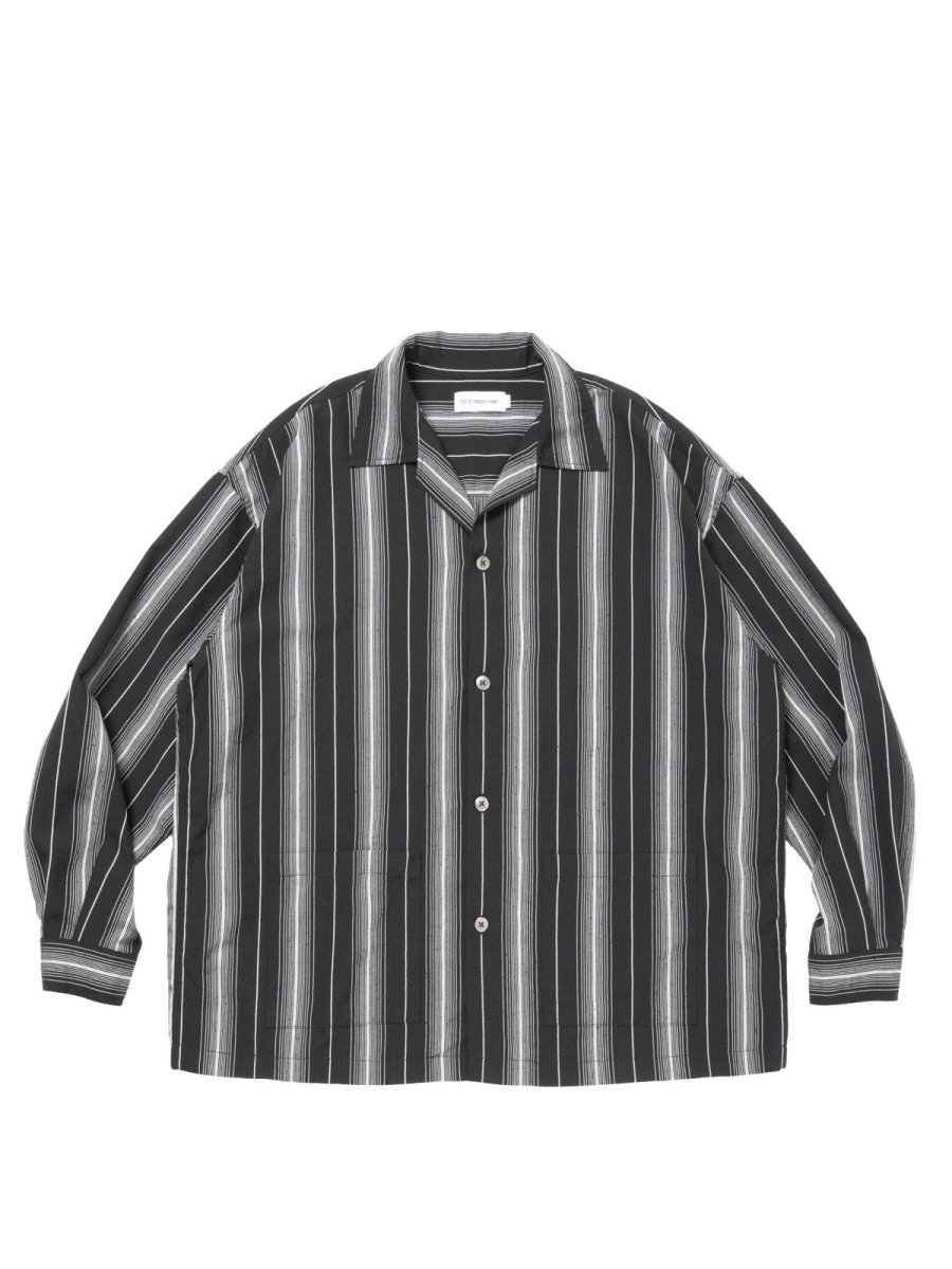 画像1: COOTIE   Dobby Chain Stripe L/S Cavana Shirt (1)
