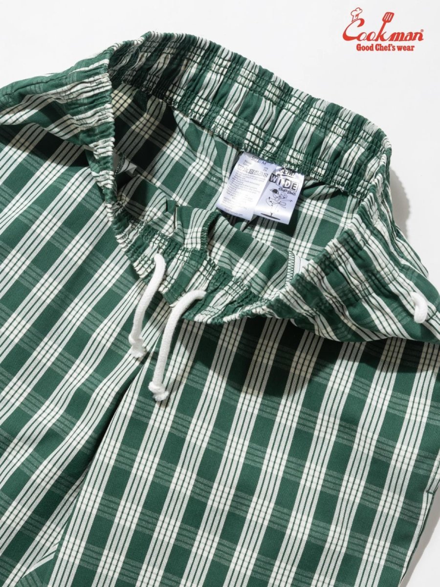 画像8: COOKMAN  シェフパンツ Chef Pants Semiwide PALAKA Check Green (8)