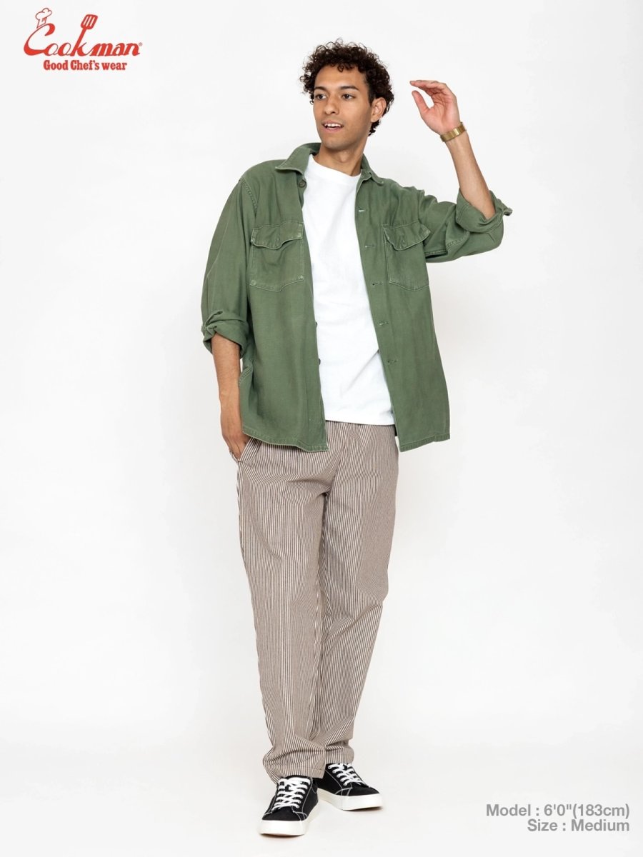 画像4: COOKMAN  シェフパンツ Chef Pants Hickory Brown (4)