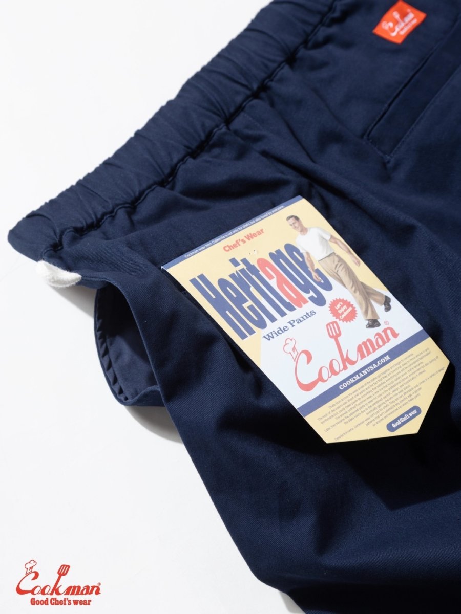 画像8: COOKMAN  ヘリテージワイドパンツ Heritage Wide Pants Heavy Twill Navy (8)