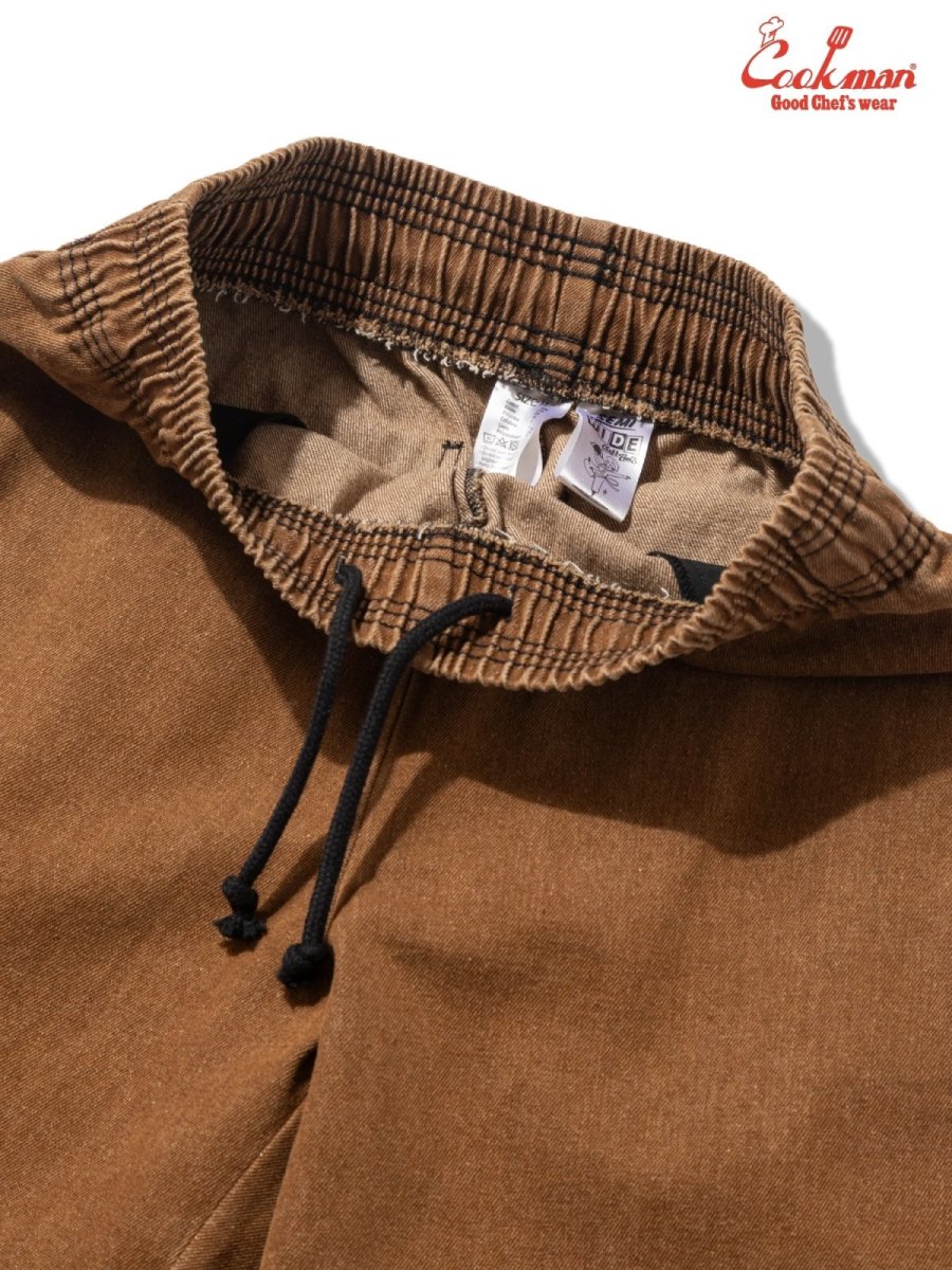 画像8: COOKMAN  シェフパンツ Chef Pants Semiwide Denim Brown (8)