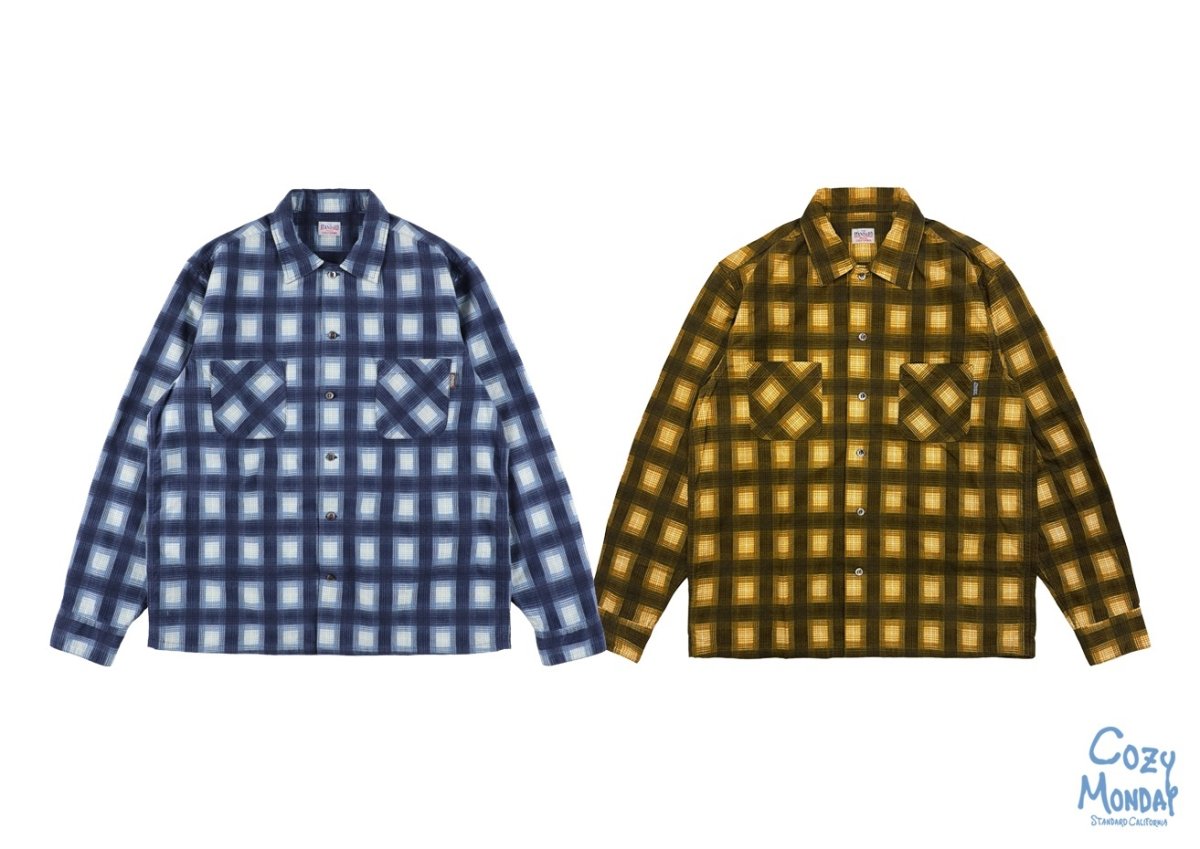画像1: STANDARD CALIFORNIA  SD Print Flannel Check Shirt (1)