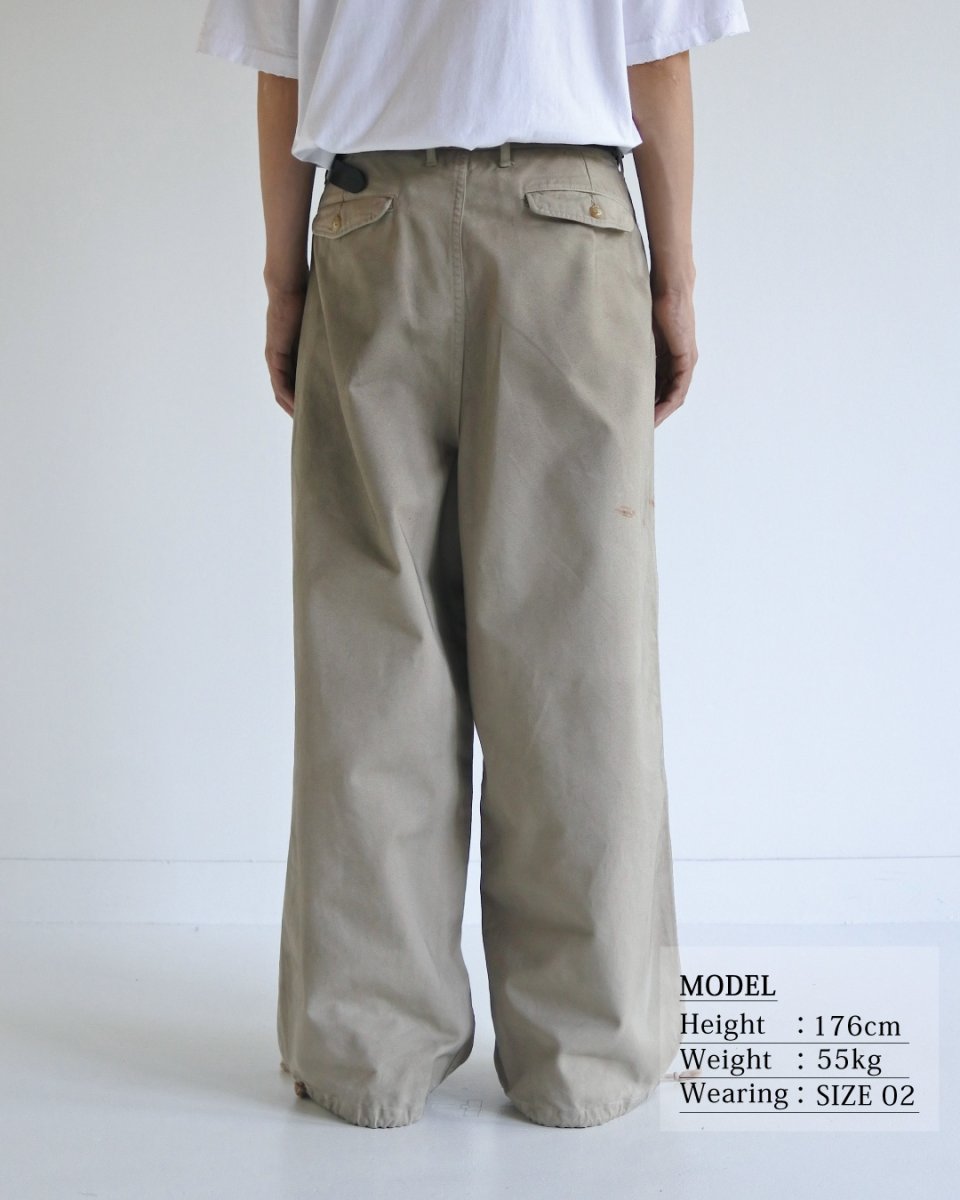 画像5: ANACHRONORM  DIRTWORK WIDE CHINO TROUSERS (5)