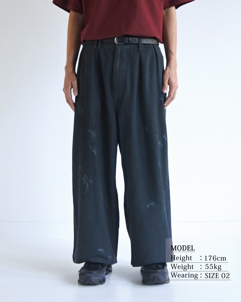 画像18: ANACHRONORM  DIRTWORK WIDE CHINO TROUSERS (18)