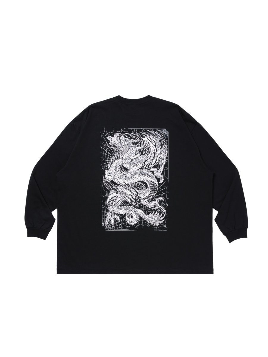 画像1: ANTIDOTE BUYERS CLUB   ASIC Oversized L/S Tee (Oriental Dragon) (1)