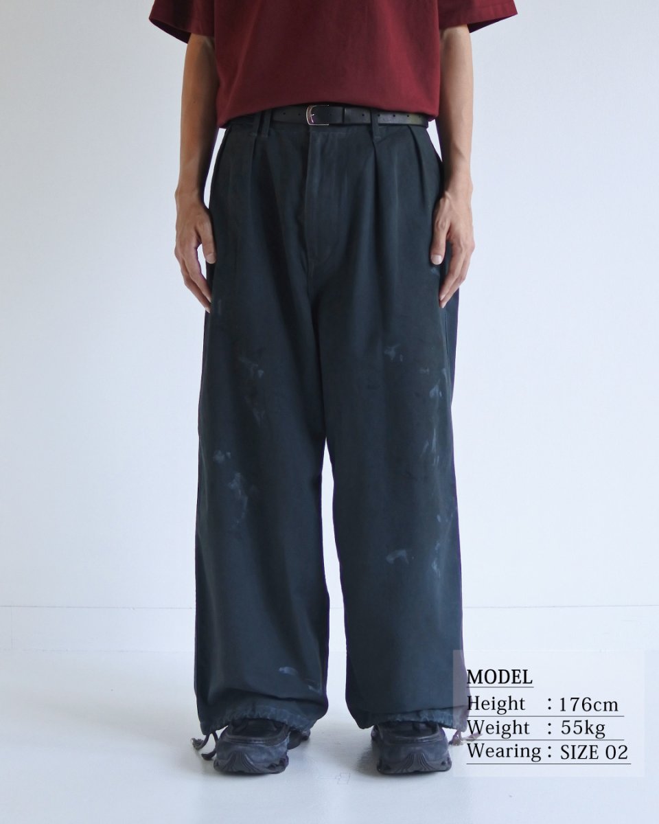 画像15: ANACHRONORM  DIRTWORK WIDE CHINO TROUSERS (15)