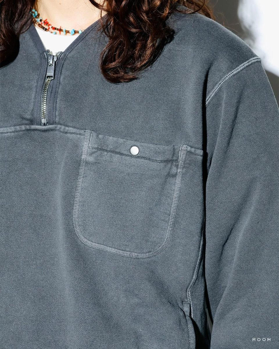 画像4: nonnative  HIKER HALF ZIP PULLOVER COTTON SWEAT PIGMENT DYE (4)