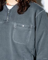 画像4: nonnative  HIKER HALF ZIP PULLOVER COTTON SWEAT PIGMENT DYE (4)