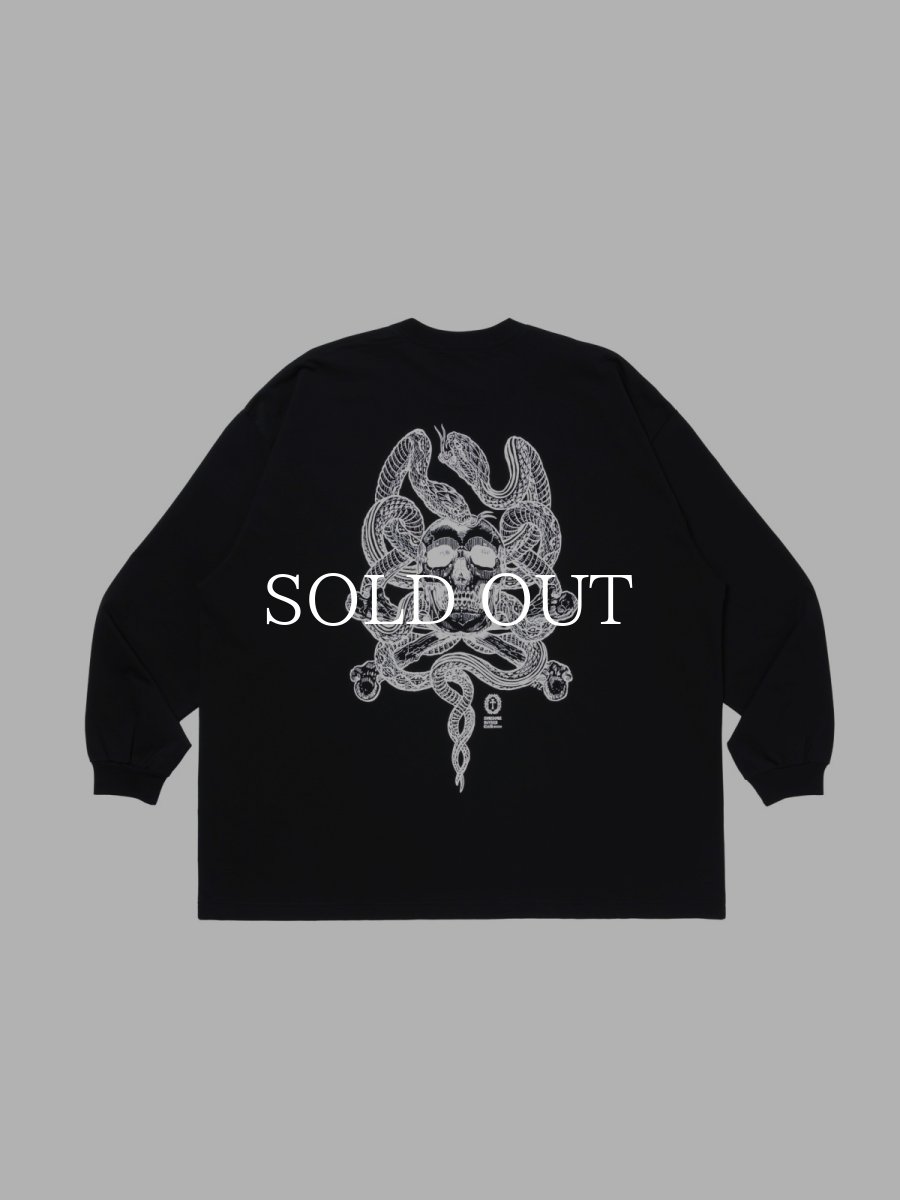 画像1: ANTIDOTE BUYERS CLUB   ASIC Oversized L/S Tee (Skull N' Snake) (1)