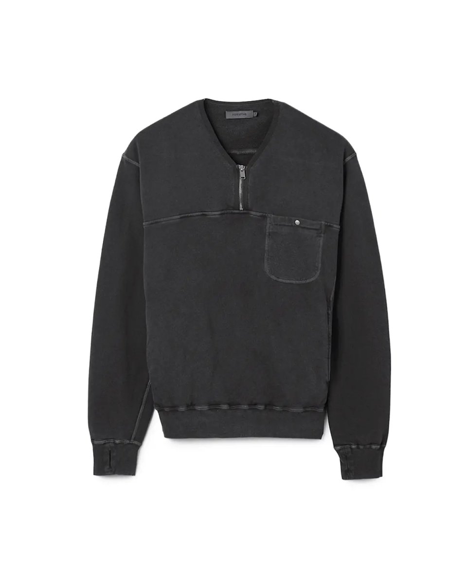 画像1: nonnative  HIKER HALF ZIP PULLOVER COTTON SWEAT PIGMENT DYE (1)