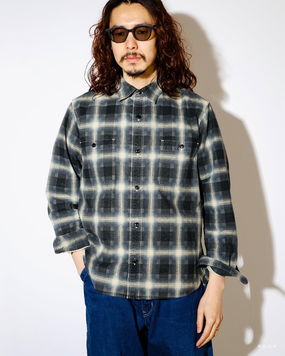画像4: MINEDENIM  Plaid Print Flannel Work SH (4)