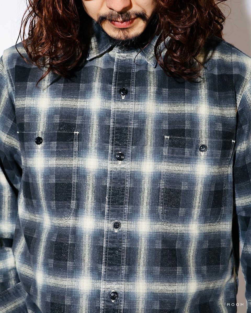 画像3: MINEDENIM  Plaid Print Flannel Work SH (3)