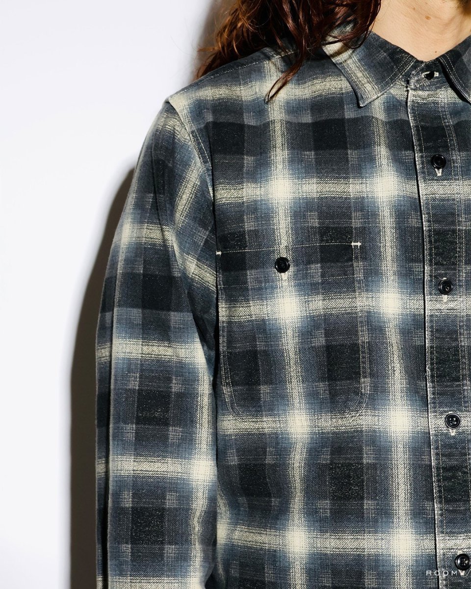 画像5: MINEDENIM  Plaid Print Flannel Work SH (5)