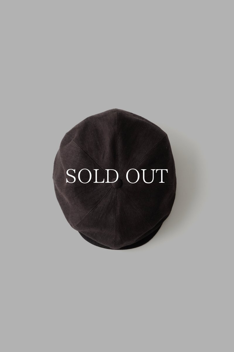 画像4: OLD JOE   LINEN HERRINGBONE PEAKED CAP (4)