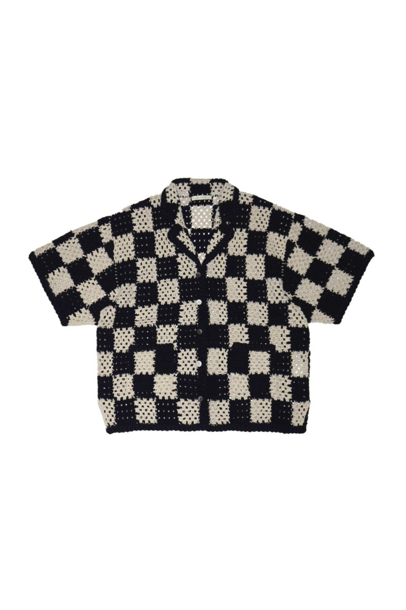 画像1: OLD JOE   HAND CROCHET HAVANA SHIRTS (Short-sleeve) (1)
