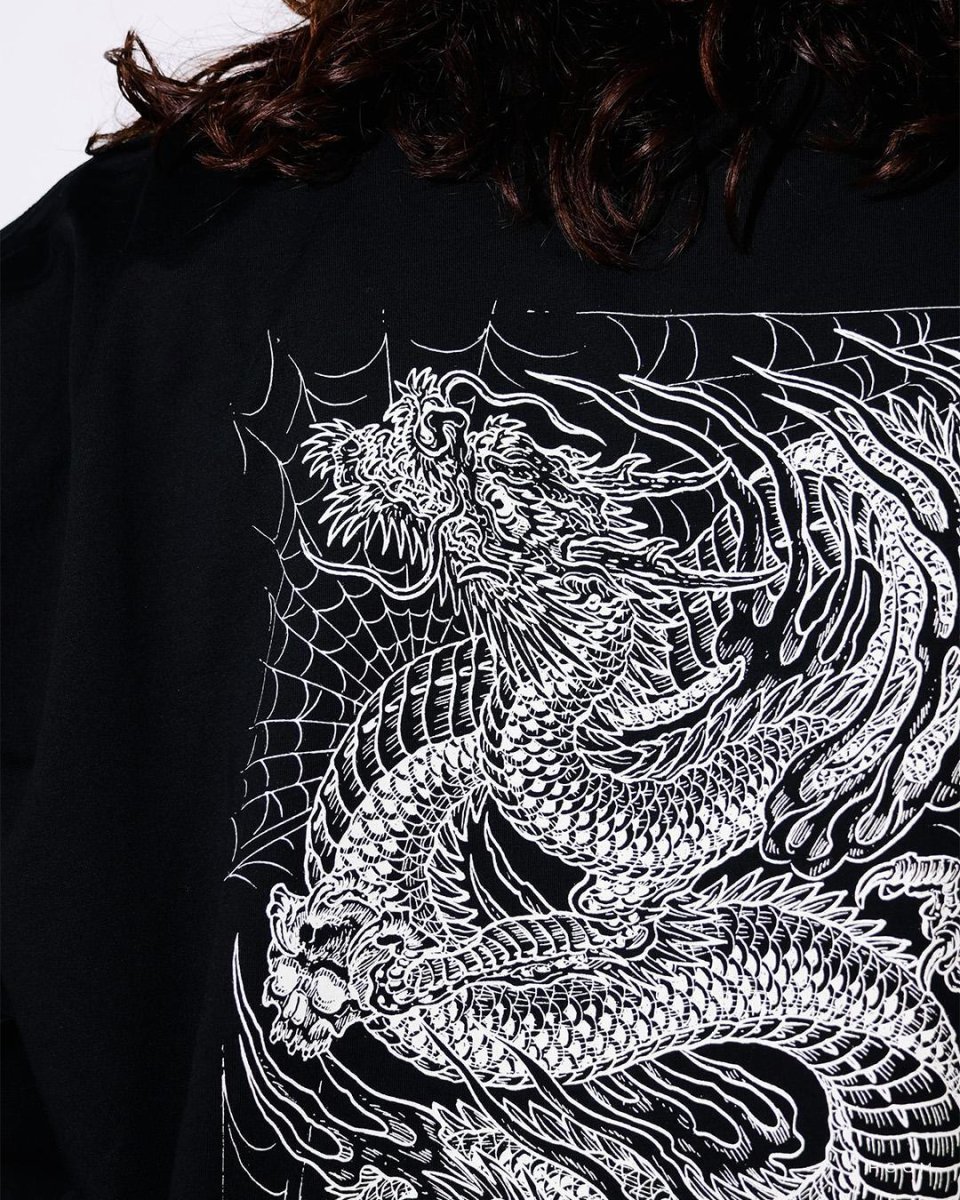 画像7: ANTIDOTE BUYERS CLUB   ASIC Oversized L/S Tee (Oriental Dragon) (7)